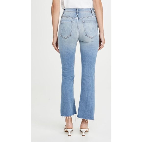 Mother The Hustler Ankle Fray Jeans Au Revoir Flare Raw Hem Size 31 NWT - Picture 4 of 8